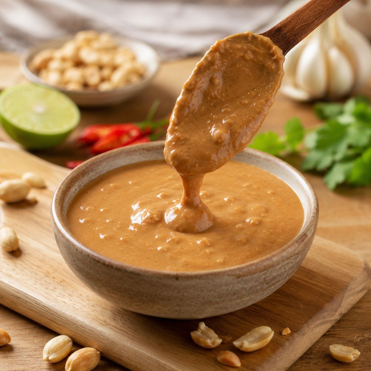 Peanut Sauce Side.