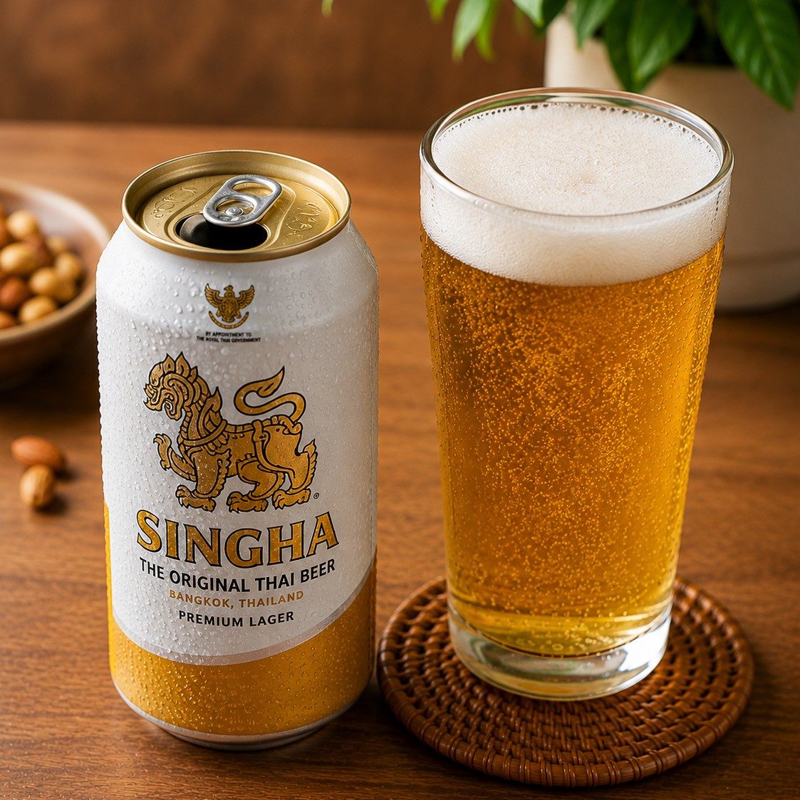 Singha Beer.