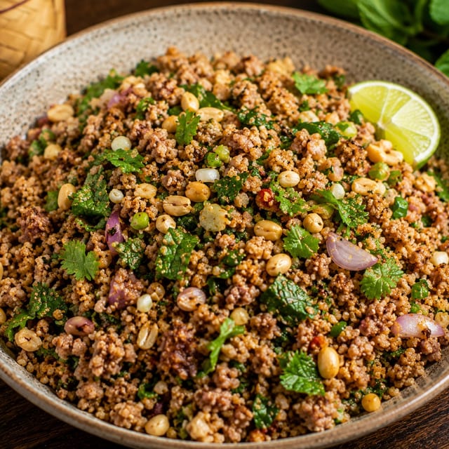 Kao Tord (Laotian Crispy Rice Salad).