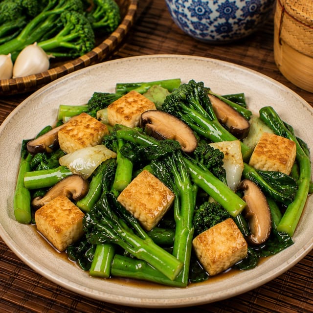 Sautéed Chinese Broccoli.