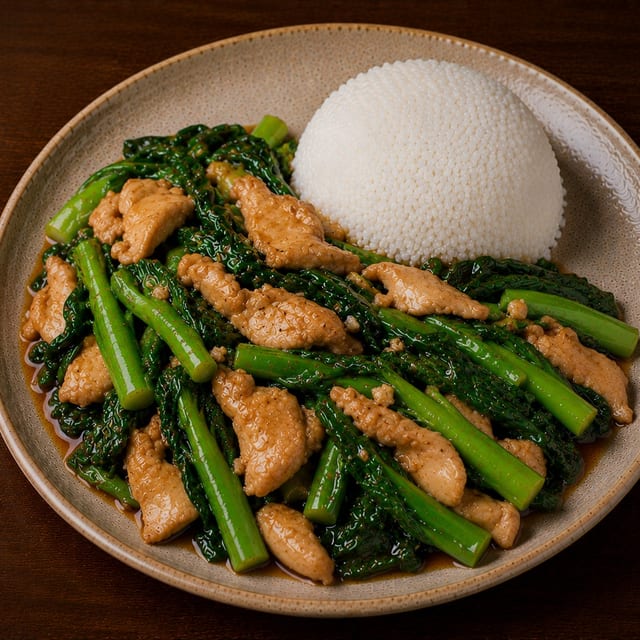 Sautéed Chinese Broccoli.