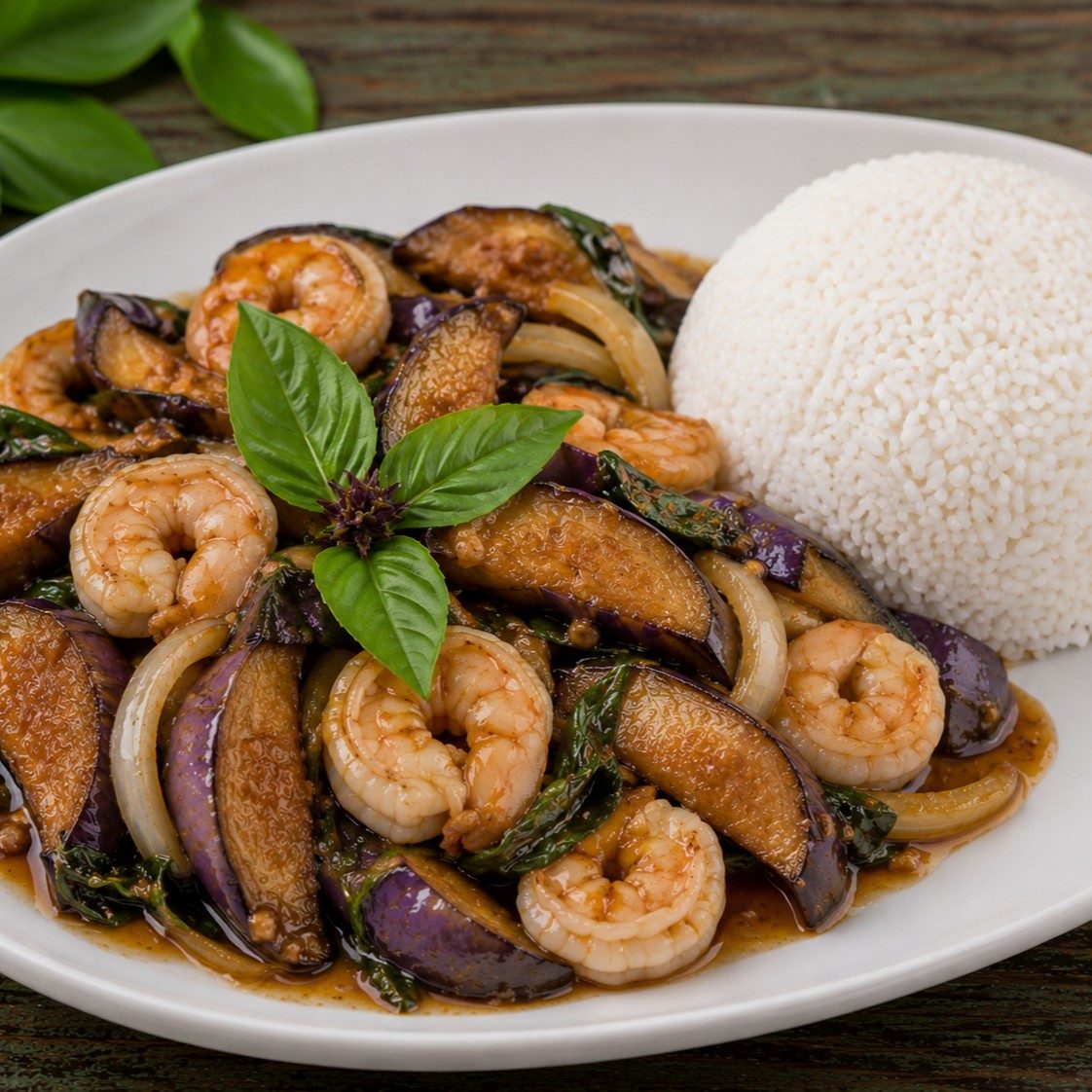 Ma-Kuer with Shrimp.