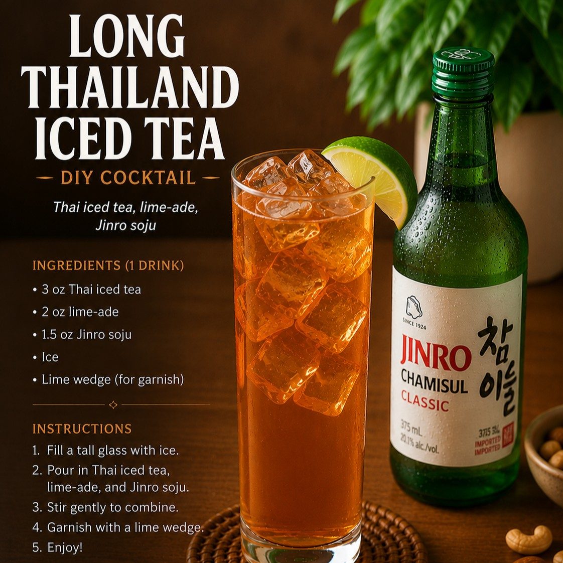 Long Thailand Iced Tea.