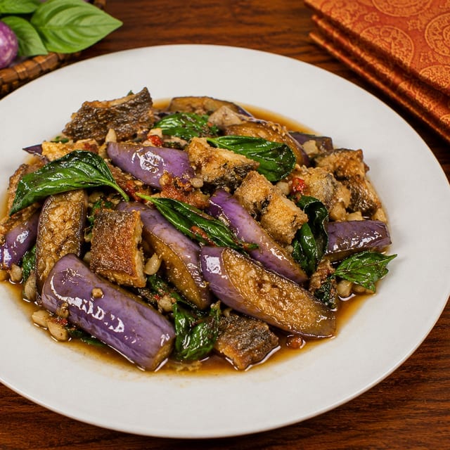 Sautéed Eggplant (Pad Ma Keur).