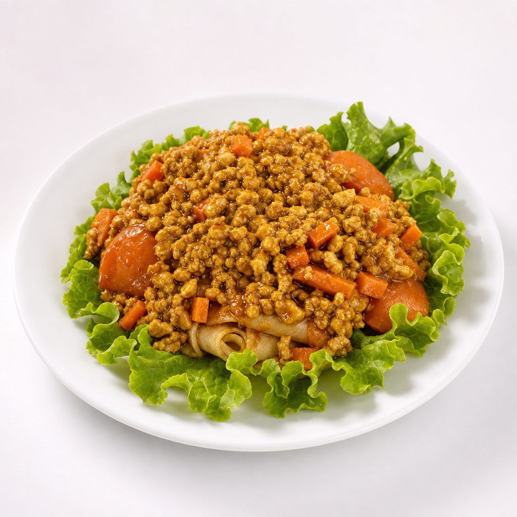 Pan Fried Flat Rice Noodles with Yellow Curry.