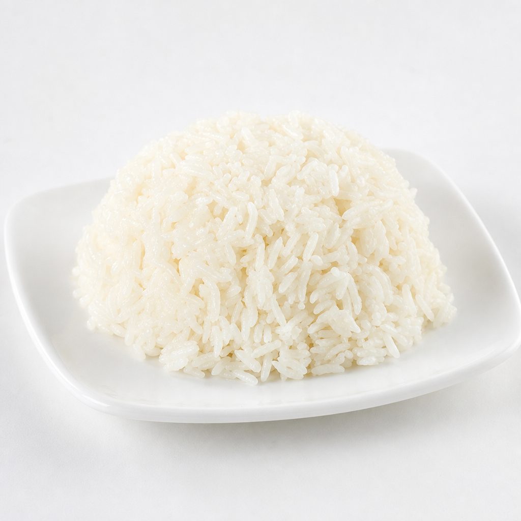 Steamed Jasmine Rice.