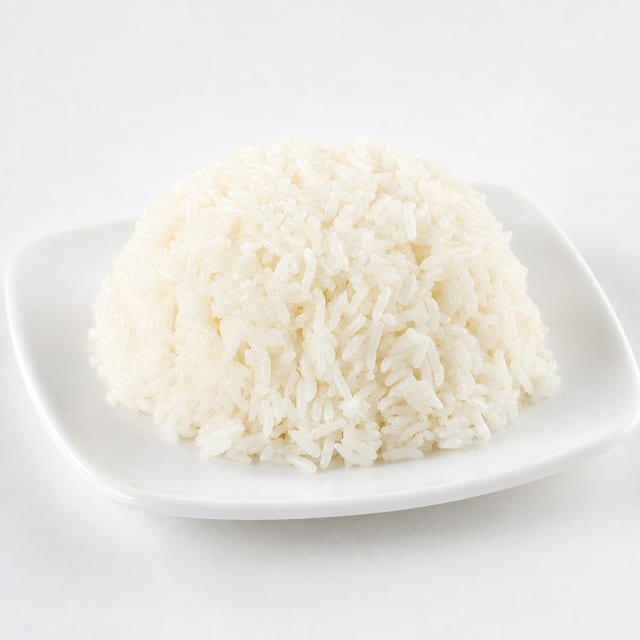 Steamed Jasmine Rice.