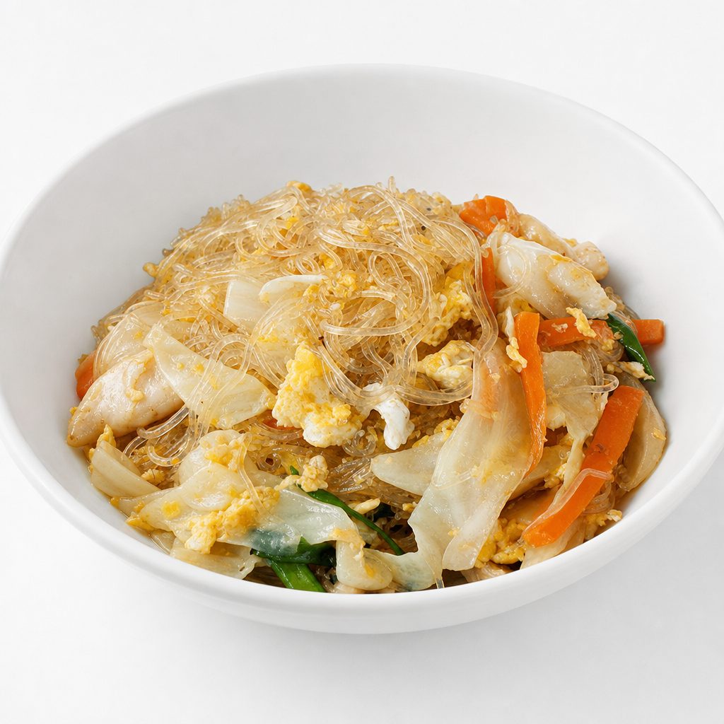 Stir Fried Silver Noodles.